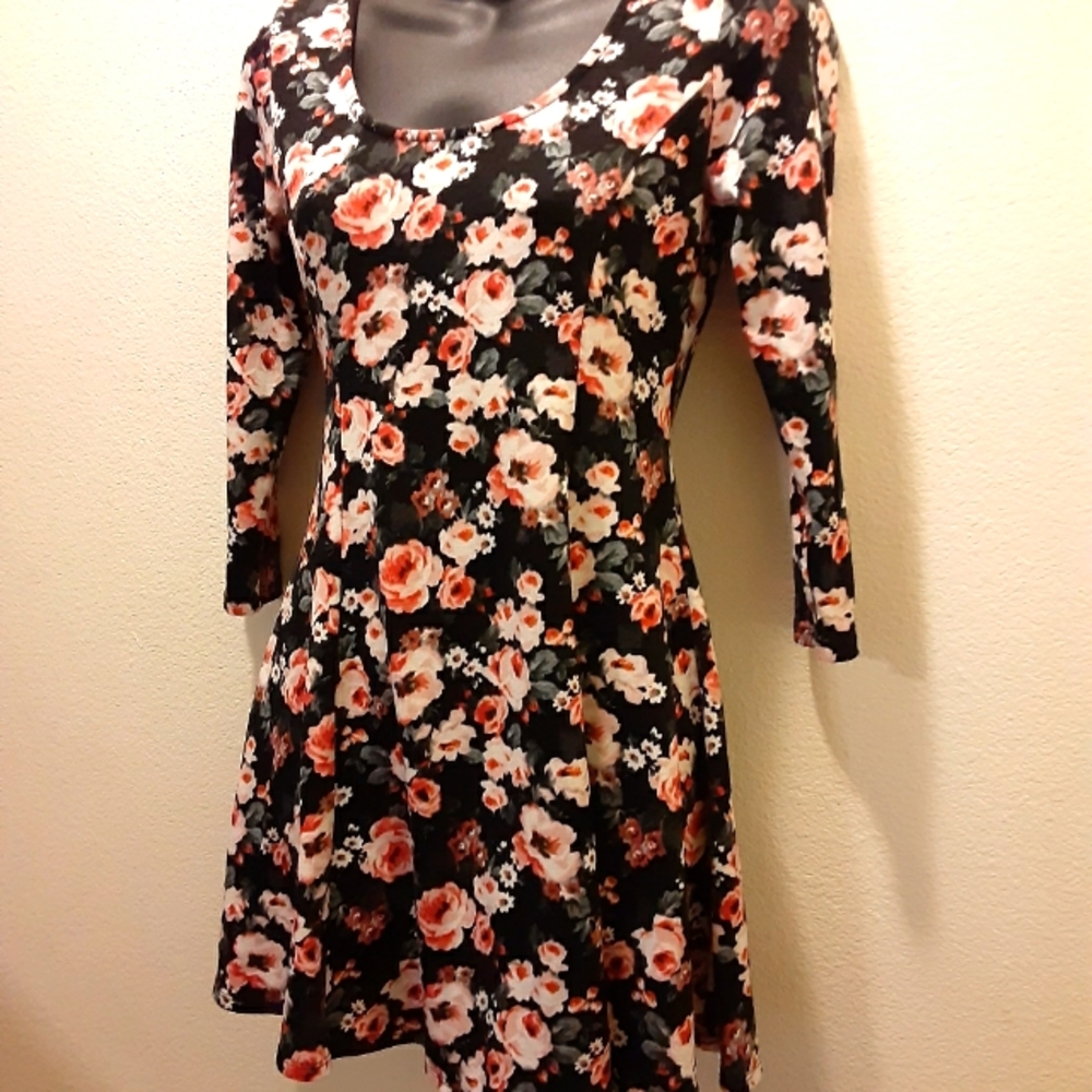 Forever21 Floral Fit and Flare Dress